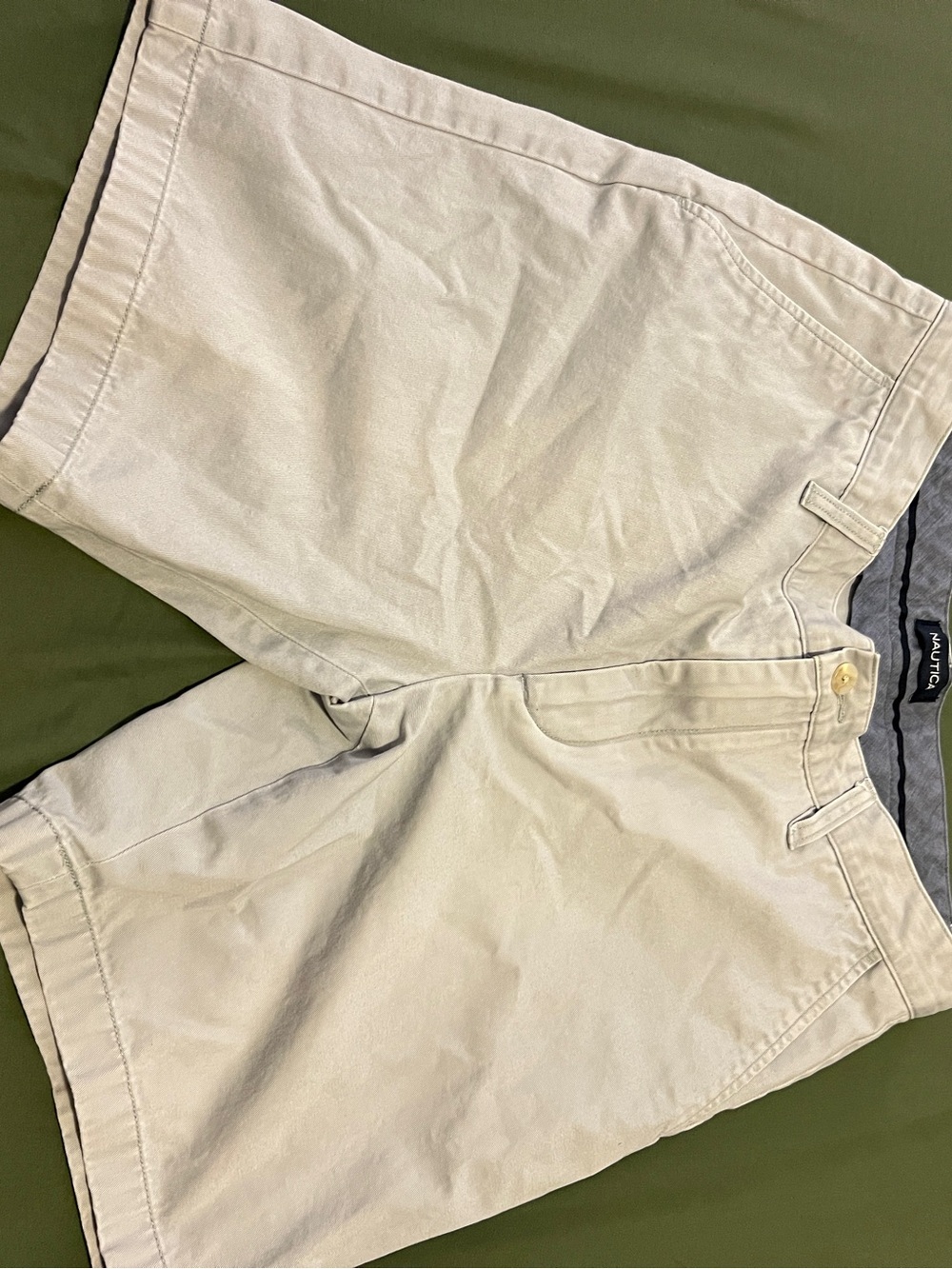 Nautica Men's Washed Light Blue Shorts Size 32W